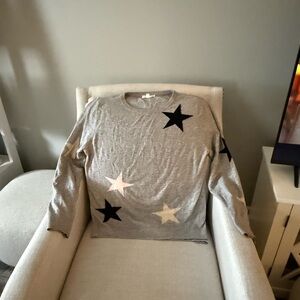 THML Gray Star Pattern Kids Sweater